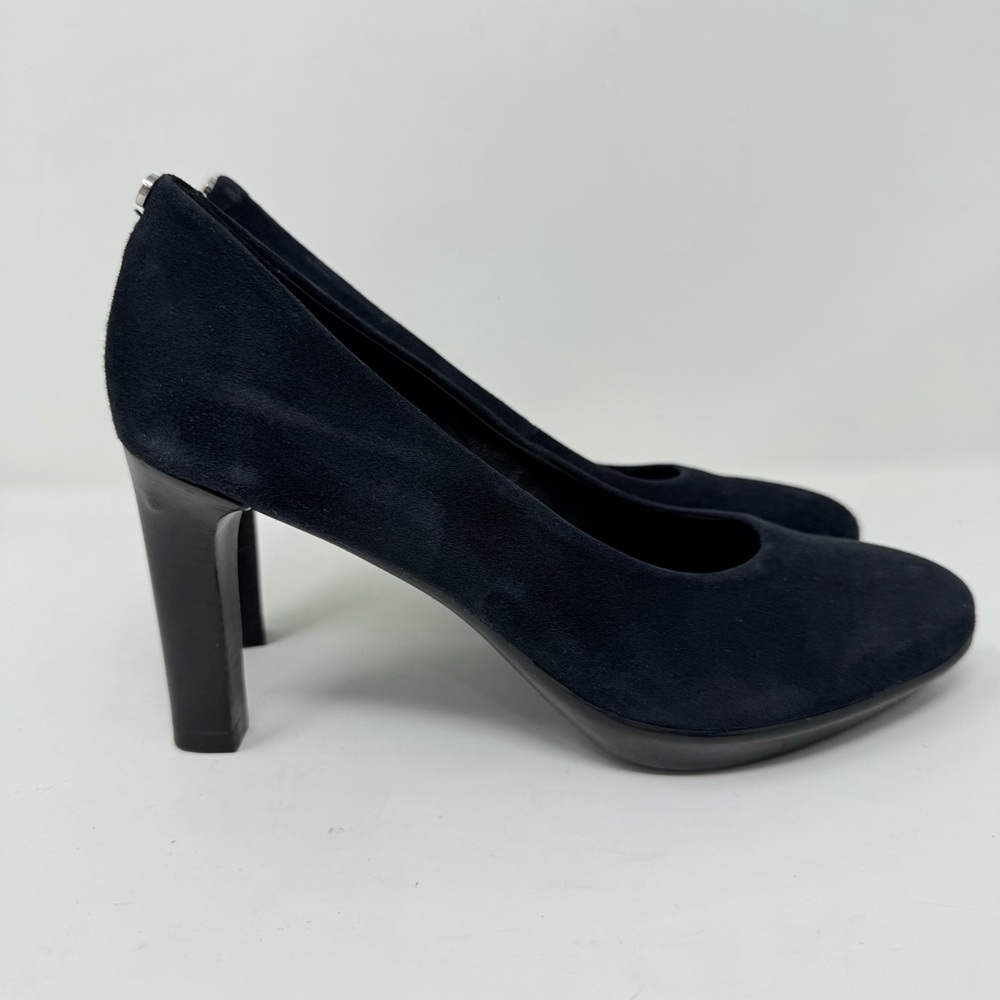 New Aquatalia Raysa Suede Stiletto Platform Pump Blue Sz 7 - Picture 5 of 16